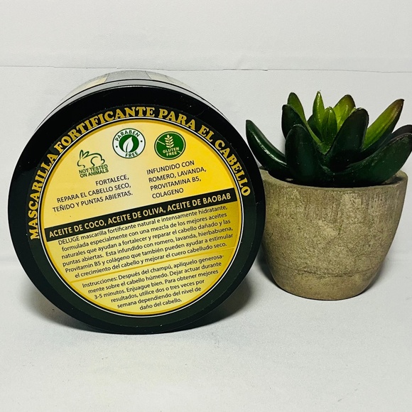 Fortifying Hair Mask Olive oil, Coconut oil and Baobab Oil - Picture 3 of 8